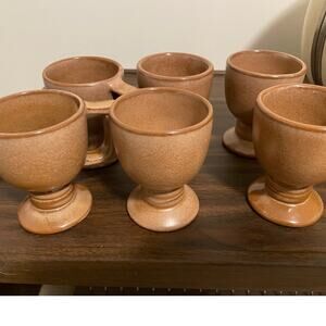 vtg. set of 1950s-1970s FRANKOMA pottery tumblers and mugs